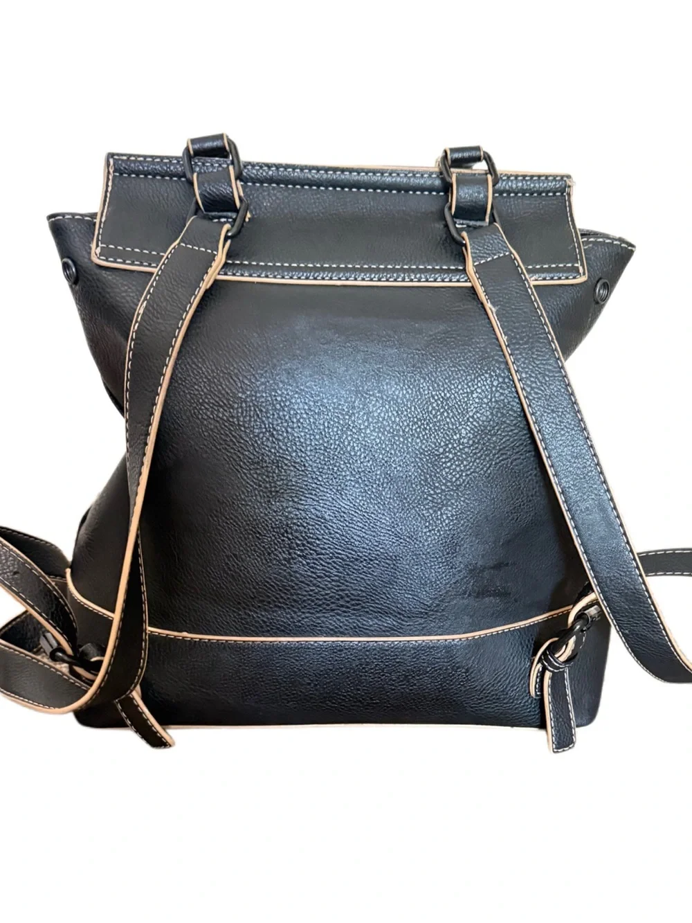 DARCY MARKS London Black Leather Backpack